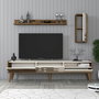Hanah Home Valensiya Mueble de TV Nogal y Crema